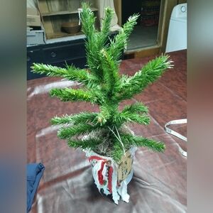 Fake Christmas tree with beads